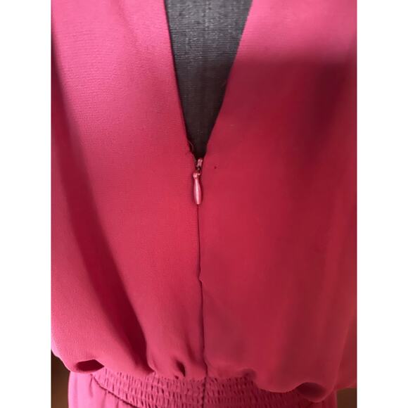 Vince Camuto Tie-Neck Chiffon Overlay Jumpsuit – Women’s L - Picture 6 of 10